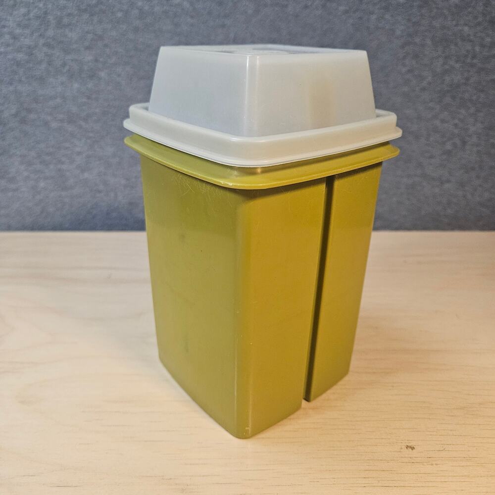 Vintage Tupperware Pick-A-Deli Pickle Keeper Avocado Green 3-Piece Set 1330